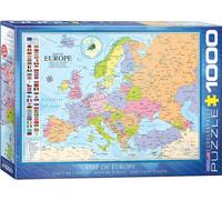 Carte D'Europe Puzzle En Bois De 1000 Pièces Par Eurographics 680Mm X 490Mm