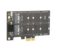Carte D'expression PCI Express pour Contrôleur 6G M.2, Convertisseur Adaptateur 2 Ports PCIE vers NGFF M.2 6G Prenant en Charge 4 Protocoles, Disques SSD 2230/2242/2260/2280
