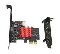 Carte d'extension Avant USB3.2 GEN2 Type E 10 Gbit/s PCIE 3.0 2X Carte Adaptateur d'interface ASM3142 Composant matériel métallique de contrôle Principal pour Win8 pour