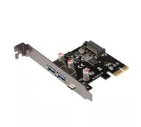 Carte d'extension avec support discret PCI-E vers 1 USB 3.1 type C 2 USB 3.0 type A