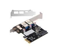 Carte D'Extension Carte Graphique de Bureau PCI-E1x Vers USB3.1 Type-C Carte Adaptateur USB3.0 A Insertion Avant et Arrière