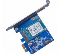 Carte d'extension combinée PCI Express X1 à MSATA SSD SATA 3.0 6Gbps ASM1061, adaptateur convertisseur de puce PCIE SATA