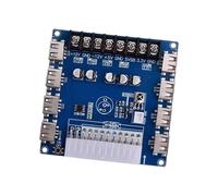 Carte d'extension d'alimentation pratique pour ordinateur avec 5 prises électriques et fonction d'examen à distance pour tester l'appareil