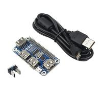 Carte d'extension de hub USB avec convertisseur micro USB et carte d'extension de câble avec 4 ports d'extension USB pour Raspberry Pi Zero/W Accessoires