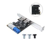 Carte D'extension De Taux De Transfert Super Rapide 5gbps, Pci Express Usb 3.0, 2 Ports, Adaptateur De Carte, Panneau Avant, Nouvelle Collection