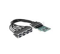 Carte d'extension DeLOCK 90411 PCIe vers 8 ports série RS-232, FIFO 256 octets, support Windows 7/8.1/10, débit max. 0.0009216 Gbit/s