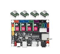 Carte d'extension du contrôleur ESP32 32 bits DLC32 MAX | Pièces de mise à niveau de Machine de gravure de panneau de dérivation de bouclier CNC à 4 axes(DLC32 MAX-4988)