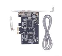 Carte d'extension FireWire IEEE 1394 à 3 ports pour fente PCIe x1, transfert de données 100/200/400 Mb/s, prise en charge du protocole OHCI 1.1 pour caméscopes DV HDV et disques durs externes, PCB