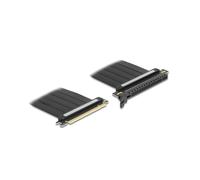 Carte d'extension interne DeLOCK 81508 PCIe vers PCIe mâle, câble 0.3m, noir, conditionnement boîte, 1 pièce.