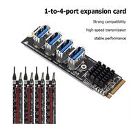 Carte d'extension M.2 M KEY PCI-E X1, Module adaptateur pour windows XP Vista 1 à 4, carte d'extension Dual Core