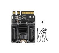 Carte d'extension M2 vers SATA3.0 E Carte adaptateur WIFI M.2 vers SATA sans installation de pilote Puce JMB582