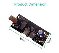 Carte d'extension NGFF M.2 vers USB 3.0, classique et pratique, multifonction, avec fente pour carte SIM 8 broches, pour ordinateur de bureau