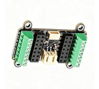 Carte d'extension PCB compacte compatible avec QT Py et Seeed XIAO, accès aux bornes à vis avec prises d'en-tête, accès supplémentaire I2C et trous de montage pour le développement, le prototypage du