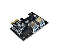 Carte D'Extension PCI-E 1 à 4 PCI-E 1X à 16X Carte D'Extension D'Adaptateur Graphique USB3.0 Double Couche 4 pour L'Exploitation MinièRe BTC