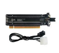 Carte d'extension PCI-E 4.0 X16 1 à 2 Gen4 Carte divisée PCIe-Bifurcation X16 à X8X8 avec espacement de 20 mm S