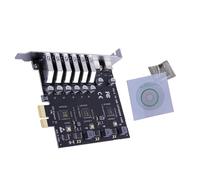 Carte d'extension PCI-E double interface PCIE vers 8 ports USB 3.2 Gen1 Controller Type C Adaptateur 5 Gbps