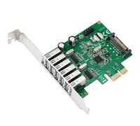 Carte D'extension Pci-E Vers Usb 2.0, Adaptateur Pcie À 6 Ports Avec Connecteur D'alimentation 15 Broches X3uf