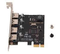 Carte D'extension PCI E vers USB 3.0, 4 Ports PCI Express Carte D'extension PCIe Hub Interne pour Ordinateur de Bureau, 5 Gbit/s Haute Vitesse sans Alimentation Carte D'extension USB3.0