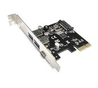Carte d'extension PCI-E vers USB 3.1 Type C USB 3.0 Type A Carte d'extension PCI Express pour PC de bureau