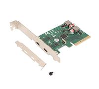 Carte D'Extension PCI Express 4X Vers USB 3.1 Gen 2,Prend en Charge Le Système D'Exploitation Windows Linux,Carte D'Extension de Type C À 2 Ports,Équipée D'Une Vitesse de Transfert de 10 Gbit/S