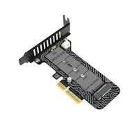 Carte d'extension PCI Express - Adaptateur à Vitesse de Transmission 64 Gbit/s,Carte USB Interne pour PC - pour Contrôleur, Câble de Données, PC de Bureau, Ordinateur Portable et Espace de Travail