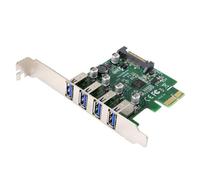 Carte d'extension PCI Express vers USB 3.0 HUB, 4 Ports, 5Gbps, adaptateur pour carte mère