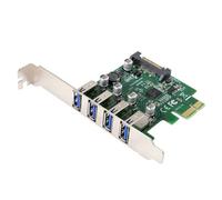 Carte d'extension PCI Express vers USB 3.0 HUB, 4 Ports, 5Gbps, adaptateur pour carte mère