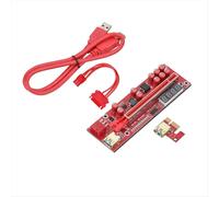 Carte d'extension PCIe 013 Pro PCI Express X16 6 broches USB 3.0 avec LED de température pour le minage V013 Pro GPU