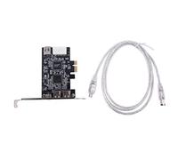Carte d'extension PCIe 3 ports Firewire pour carte d'extension PCI pour Express 1394B et 1394A XIO2213B Chipset adaptateur pour PC de bureau USB 3.0 Pcie carte d'extension profil bas