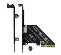 Carte d'extension PCIe 4.0, Adaptateur SSD U.2, Extension de Carte Graphique, de données à Haute Vitesse, compatibilité Polyvalente 120 x 80 mm pour de données Haute Vitesse GPU