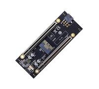 Carte d'extension PCIe 4 à profil bas divise la fente X16 pour adaptateurs 10 GbE et adaptateur PCIe de stockage et de lecture SSD