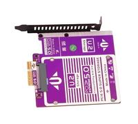 Carte d'extension PCIe 5.0 4X vers U.2 à vitesse rapide prenant en charge plusieurs configurations de disques et gestion optimisée de la chaleur