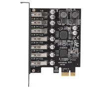Carte d'extension PCIE 7 Ports USB 3.2 GEN1, 5Gbps, Transmission haute vitesse, puissance Stable, USB 3.2 GEN1, carte d'extension avant