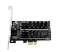 Carte d'extension PCIe à 10 ports 6 Gbit/s - Transfert haut débit - Design robuste pour mise à niveau du stockage PC - Solution d'extension de stockage haute capacité