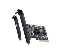 Carte d'extension PCIe - GRAUGEAR - USB 3.2 Gen 2x2 - Port USB-C 20 Gbit/s - Pour PC de bureau