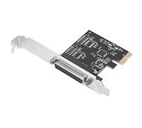 Carte d'extension PCIe Parallel Port 25 broches pour imprimante de bureau | Carte interne, interface PCI Express, configuration Plug and Play, connectivité des appareils, compatibilité