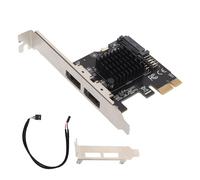Carte d'extension PCIE pour alimenter ESATA, 2 ports, 6.0Gbps, prise en charge du remplacement à chaud, carte PCI Express SATA Plug and Play pour ordinateur de bureau