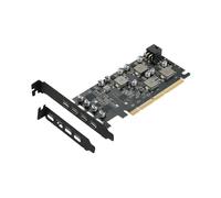 Carte D'Extension PCIe USB 3.1, 4 Type-C, Compatible avec la Charge Rapide 10 Gbit/S et la Puissance de 45 W, pour Windows 11/10/8/7/XP