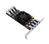 Carte d'extension PCIE USB 3.2 avec 8 ports pour un transfert de données rapide et facile pour une connexion rapide et facile des appareils, adaptateur PCIE vers USB haute performance