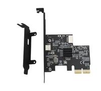 Carte d'extension PCIE USB 3.2 GEN2 10 Gbit/s pour Windows 11/10/7, interface PCIE 2X, prise en charge de type C et avant de type E pour carte d'extension à puce ASM3142