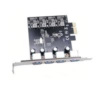 Carte d'extension PCIE USB3.0 à 4 ports pour ordinateurs de bureau | Carte d'extension professionnelle pour accessoires de bureau, adaptateur de remplacement pour carte de bureau