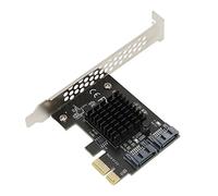 Carte d'extension PCIe vers SATA 3.0, Transmission Stable 6Gbps, Carte contrôleur Plug and Play pour systèmes d'ordinateurs de Bureau
