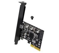 Carte d'extension PCIE vers USB 3.2 de type C 2 x 2 - Carte d'extension PCI-Express 4X 20 Gbps ASM3242