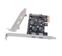 Carte d'extension PCIE vers USB 3.2 GEN1 5 Gbps Port Type C 3. Adaptateur de panneau avant de carte GEN1 pour ordinateur de bureau Type C Adaptateur de panneau avant