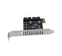 Carte D'extension PCIE vers USB3 0 de Bureau (Compatible PCl-E X1 avec X4/X8/X16), Transmission de Données Via Le Pont Maître VL805 4 * USB3.0 (ph62 Pleine Hauteur)