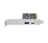 Carte d'extension PCIeX4 USB3.0 TypeC 3.1 avec puce ASM1142 à vitesse rapide qui améliore la connexion au bureau - Carte d'extension d'installation facile