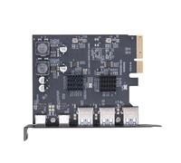 Carte d'extension PcieX4 vers USB 3.0 à 5 ports pour ordinateur de bureau - Transfert haute vitesse - Large compatibilité