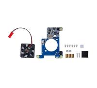 Carte d'extension PoE HAT Power Over Ethernet HAT 802.3af at compatible pour RasPi 4 4B 3B Plus 2B avec ventilateur de refroidissement du dissipateur thermique pour les projets