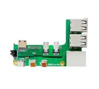 Carte d'extension pour Raspberry Pi 2 W M2 pour adaptateur d'interface zéro vers 3B 4B avec ports USB réseau GPIO Pin Connector Module (3B)