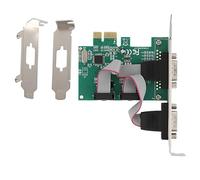 Carte d'extension série Faible encombrement 2 Ports, Port série RS-232 Standard, Adaptateur de Port COM PCI Express vers DB9 RS232 Industriel